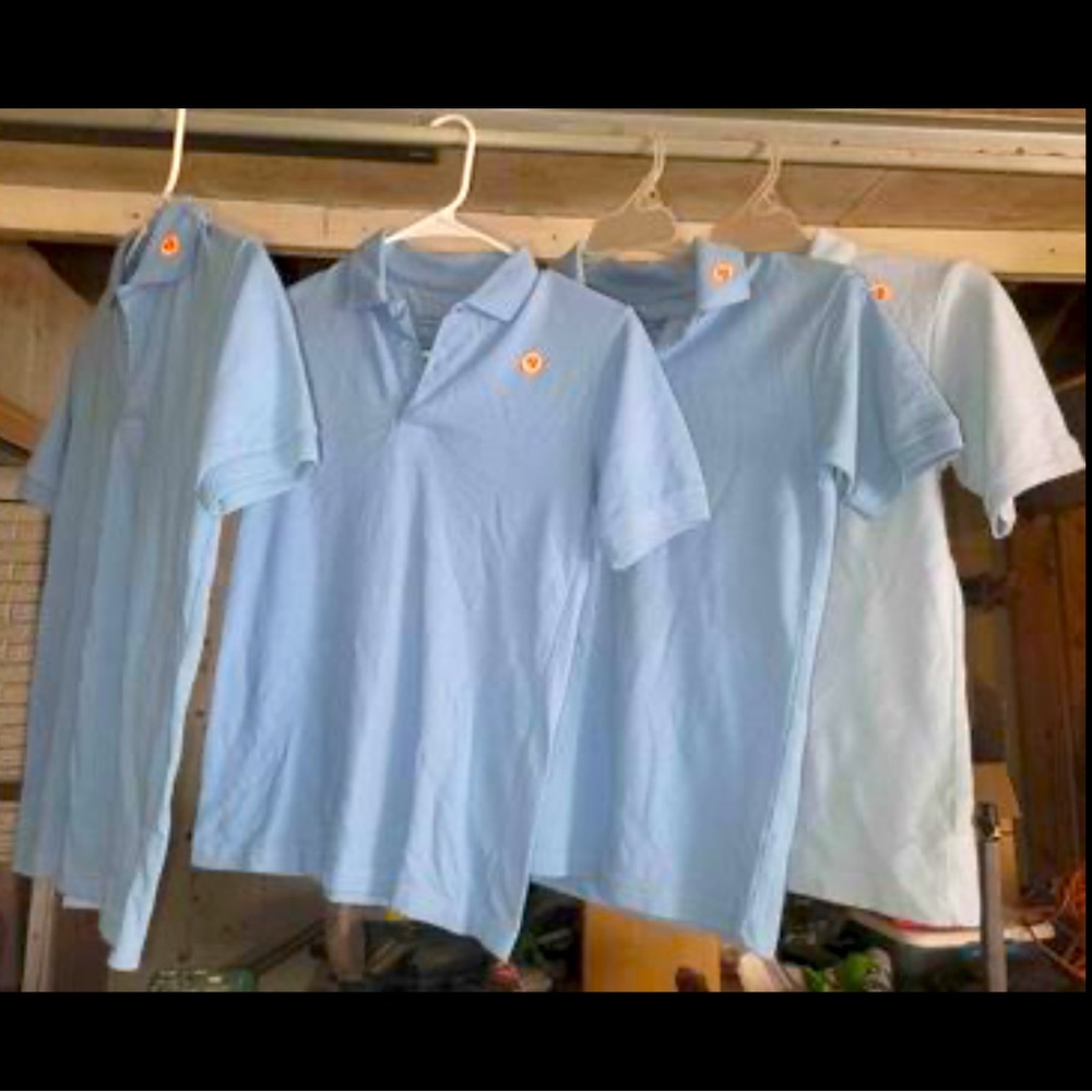Kids Sz 8 uniform tops